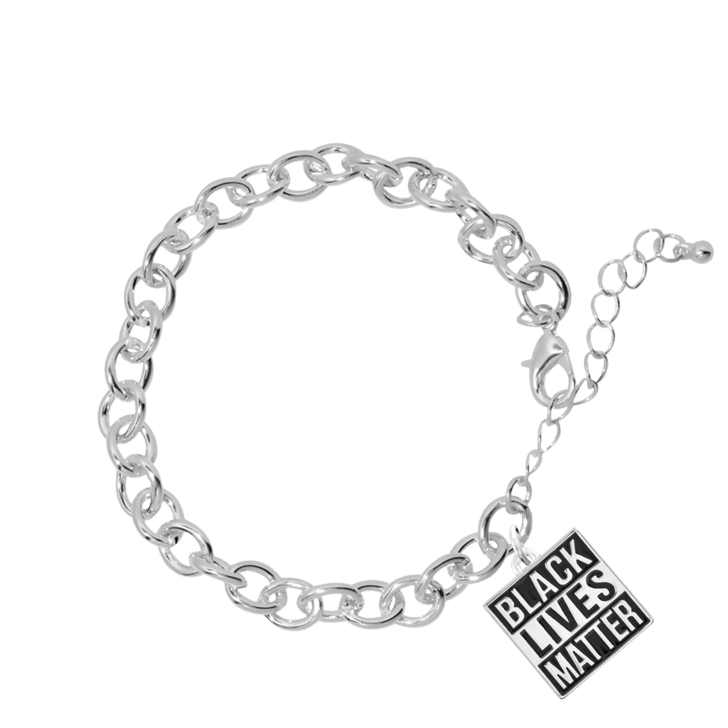 5 Pack Black Lives Matter Chunky Charm Bracelets (5 Bracelets) - Fundraising For A Cause