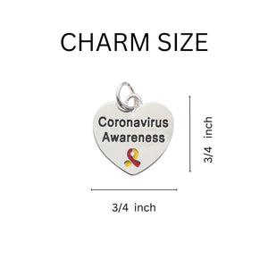 5 Pack Coronavirus (COVID - 19) Awareness Chunky Charm Bracelets (5 Bracelets) - Fundraising For A Cause