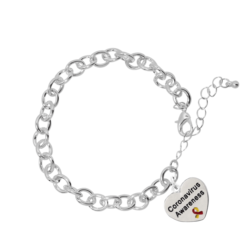 5 Pack Coronavirus (COVID - 19) Awareness Chunky Charm Bracelets (5 Bracelets) - Fundraising For A Cause