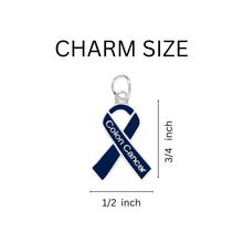 Load image into Gallery viewer, 5 Pack Dark Blue Ribbon Colon Cancer Awareness Partial Beaded Bracelets (5 Bracelets) - Fundraising For A Cause