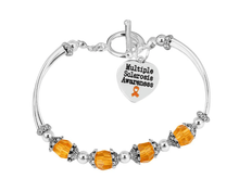 Load image into Gallery viewer, 5 Pack Multiple Sclerosis Awareness Partial Bead Bracelets (5 Bracelets) - Fundraising For A Cause