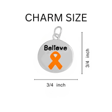 Load image into Gallery viewer, 5 Pack Orange Ribbon Circle Believe Beaded Bracelets (5 Bracelets) - Fundraising For A Cause