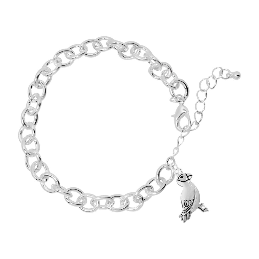 5 Pack Parrot Charm Chain Link Style Bracelets (5 Bracelets) - Fundraising For A Cause