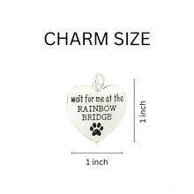 Load image into Gallery viewer, 5 Pack Wait For Me At The Rainbow Bridge Chunky Charm Bracelets (5 Bracelets) - Fundraising For A Cause