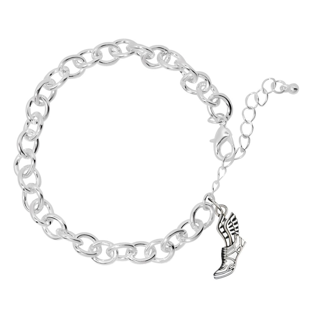 5 Pack Winged Foot Charms Chunky Sports Bracelets (5 Bracelets) - Fundraising For A Cause