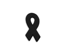 Load image into Gallery viewer, 50 Black Silicone Ribbon Pins - Fundraising For A Cause