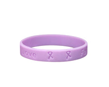 Load image into Gallery viewer, 50 Child Lavender Awareness Silicone Bracelet Wristbands - Fundraising For A Cause