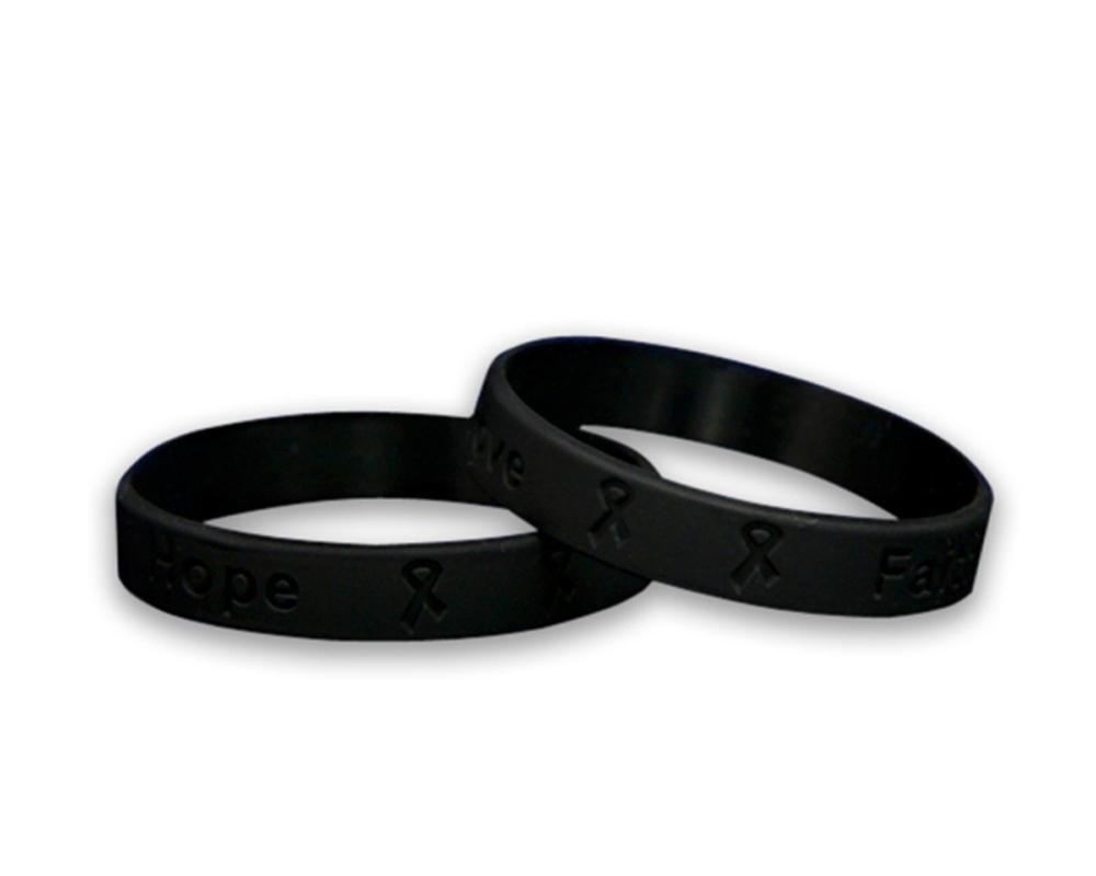 50 Child Melanoma Awareness Silicone Bracelet Wristbands - Fundraising For A Cause