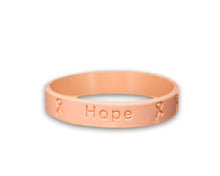 Load image into Gallery viewer, 50 Child Peach Awareness Silicone Bracelet Wristbands - Fundraising For A Cause