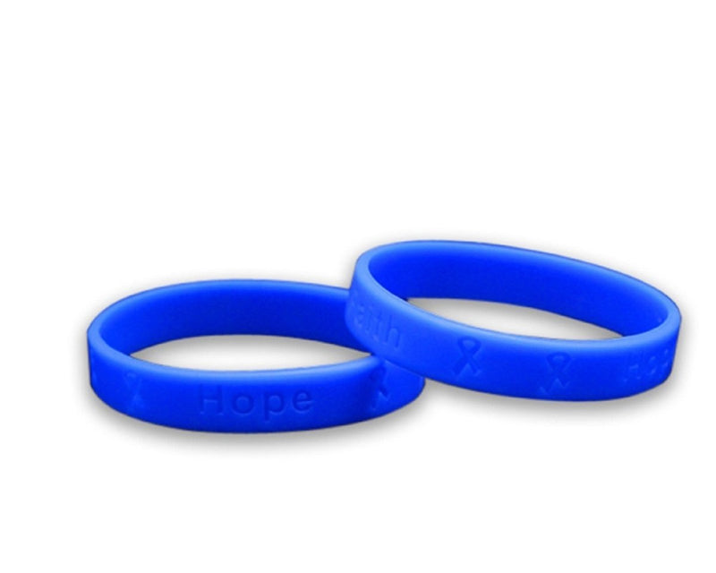 50 Child Periwinkle Silicone Bracelet Wristbands - Fundraising For A Cause