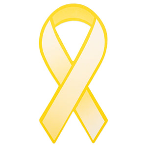 50 Gold Childhood Cancer Ribbon Decorations (50 Ribbons) - Fundraising For A Cause