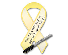 Load image into Gallery viewer, 50 Gold Childhood Cancer Ribbon Decorations (50 Ribbons) - Fundraising For A Cause