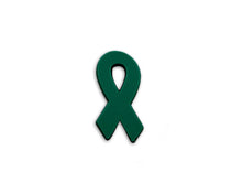 Load image into Gallery viewer, 50 Green Silicone Ribbon Pins - Fundraising For A Cause