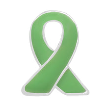 Load image into Gallery viewer, 50 Lapel Light Green Ribbon Pins - Fundraising For A Cause