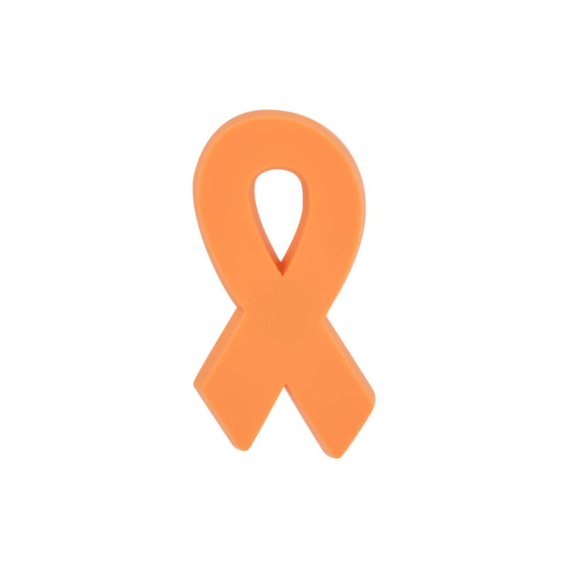 50 Orange Silicone Ribbon Pins - Fundraising For A Cause