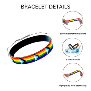 50 Pack Daniel Quasar Flag Silicone Bracelets (50 Bracelets) - Fundraising For A Cause