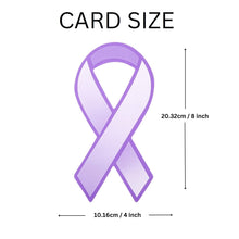 Load image into Gallery viewer, 50 Pack Domestic Violence Paper Purple Ribbons (50 Ribbons) - Fundraising For A Cause