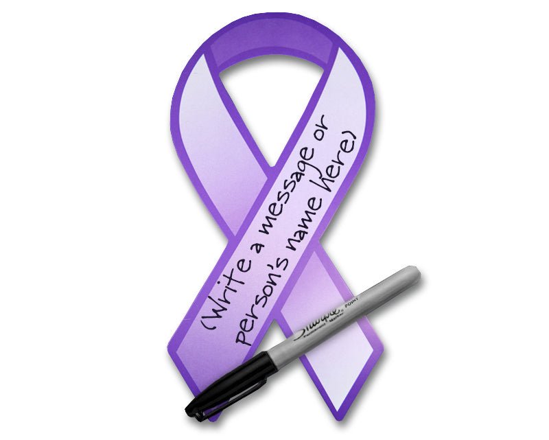 50 Pack Domestic Violence Paper Purple Ribbons (50 Ribbons) - Fundraising For A Cause