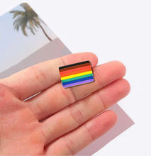 Load image into Gallery viewer, 50 Pack Philadelphia 8 Stripe Pride Rainbow Flag Silicone Pins (50 Pins) - Fundraising For A Cause