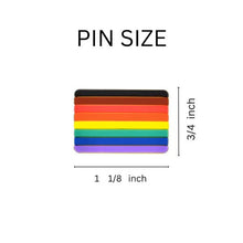 Load image into Gallery viewer, 50 Pack Philadelphia 8 Stripe Pride Rainbow Flag Silicone Pins (50 Pins) - Fundraising For A Cause