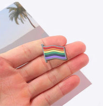 Load image into Gallery viewer, 50 Pack Rainbow Flag Silicone Pins (50 Pins) - Fundraising For A Cause