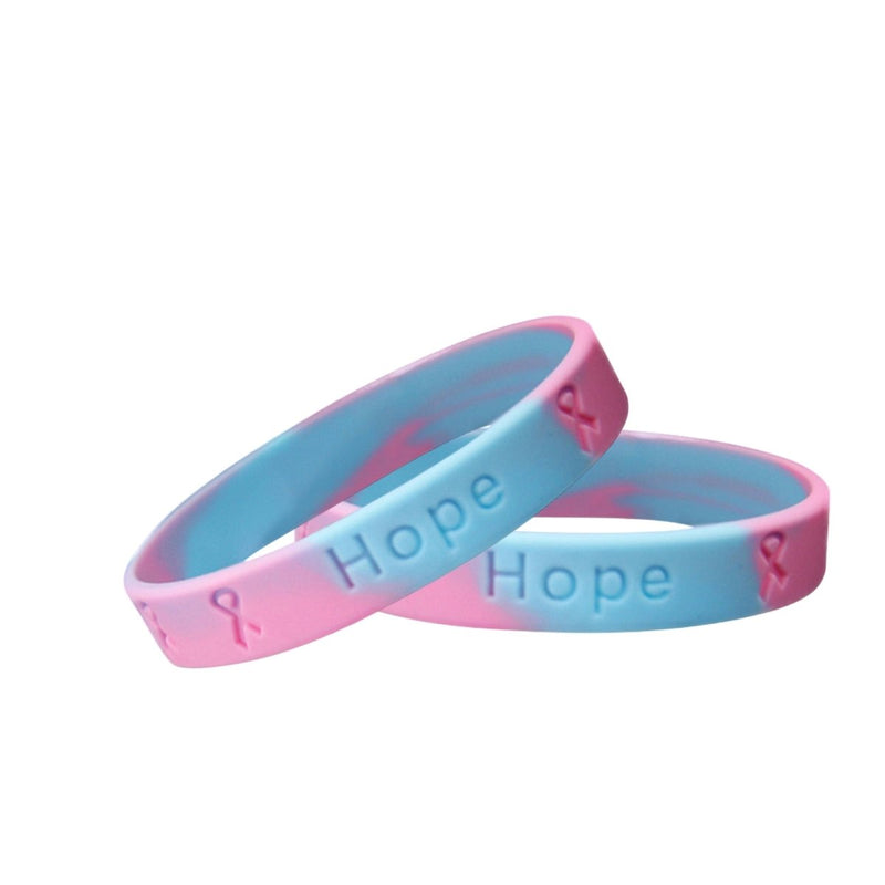 50 Pack SIDS Awareness Silicone Bracelet Wristbands (50 Bracelets) - Fundraising For A Cause