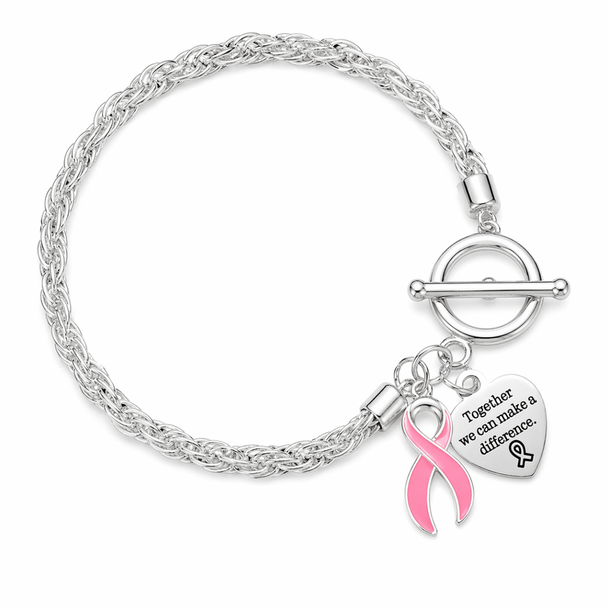 Ribbon Awareness Charm Bracelets