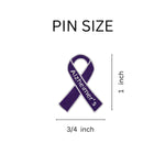 Alzheimer's Awareness Ribbon Pins - Fundraising For A Cause