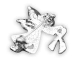 Angel By My Side Cystic Fibrosis Ribbon Pins - Fundraising For A Cause