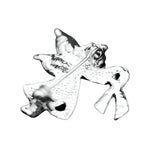 25 Pack Angel By My Side Ovarian Cancer Ribbon Pins - Fundraising For A Cause