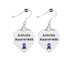 12 Pairs Arthritis Awareness Heart Earrings - Fundraising For A Cause