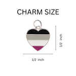 Asexual Heart Pride Key Chains - Fundraising For A Cause