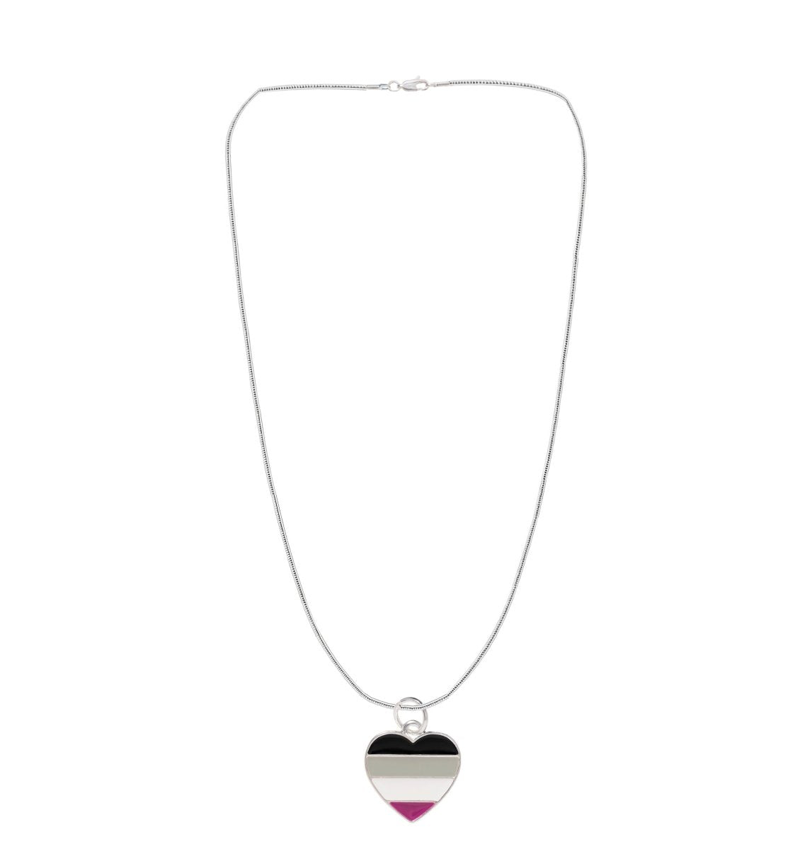 Asexual LGBTQ Pride Heart Necklaces - Fundraising For A Cause