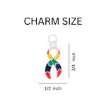 25 Pack Large Autism Awareness Ribbon Charms  - Fundraising For A Cause