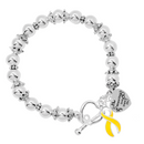 Where There is Love Yellow Ribbon Bracelet - Fundraising For A Cause