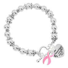 Load image into Gallery viewer, Where There Is Love Breast Cancer Bracelets