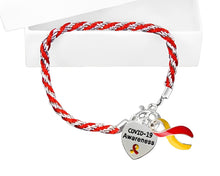 Load image into Gallery viewer, 12 Coronavirus (COVID-19) Awareness Rope-Style Bracelets - Fundraising For A Cause