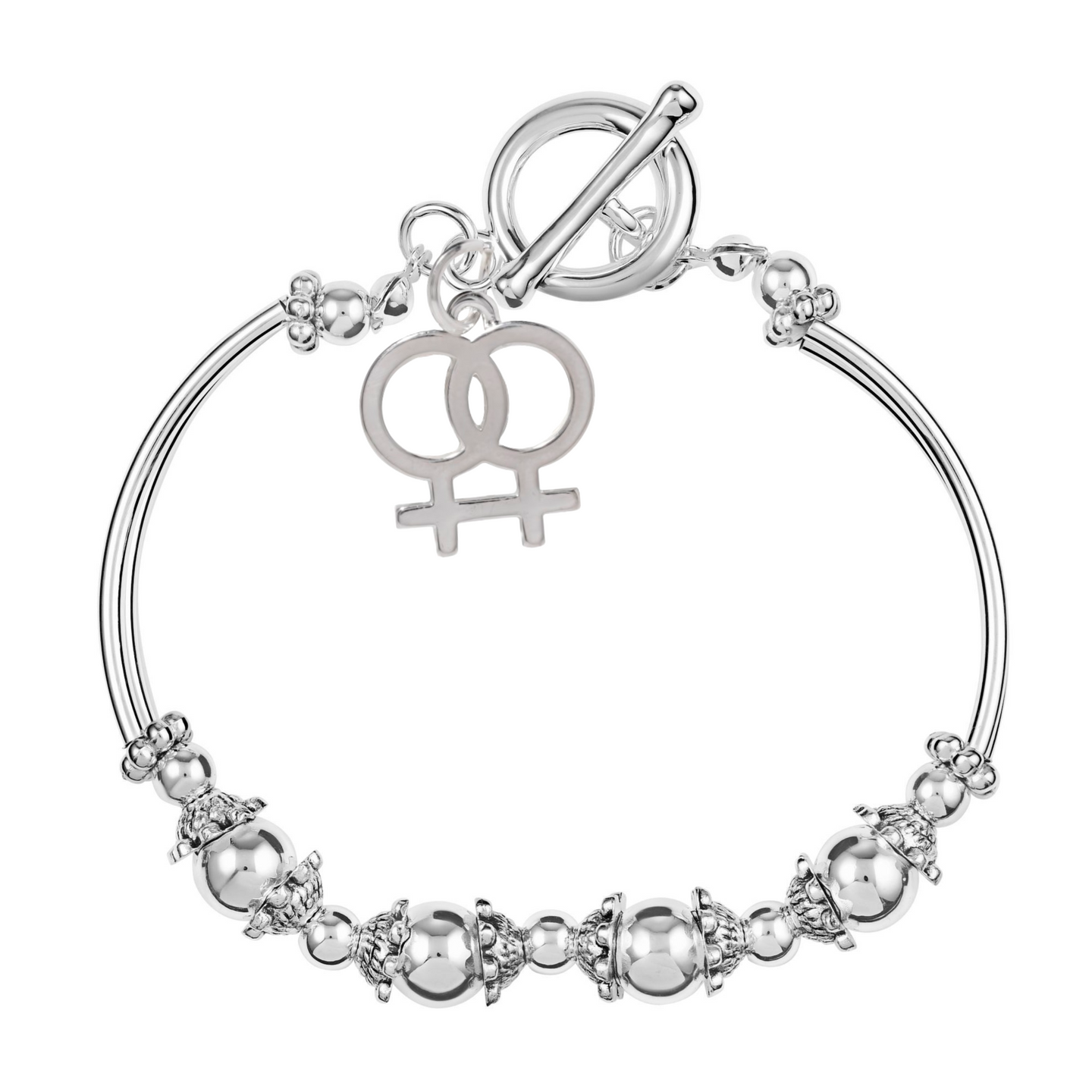 Same Sex Symbol Charm Bracelets, Bulk LGBTQ Jewelry