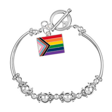 Load image into Gallery viewer, Daniel Quasar Progress Pride Flag Beaded Bracelets - Fundraising For A Cause
