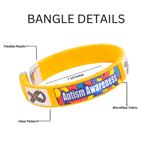 Autism Awareness Bangle Bracelets
