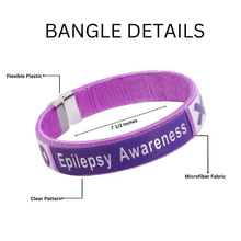 Load image into Gallery viewer, Purple Epilepsy Bracelets for Epilepsy Awareness Month