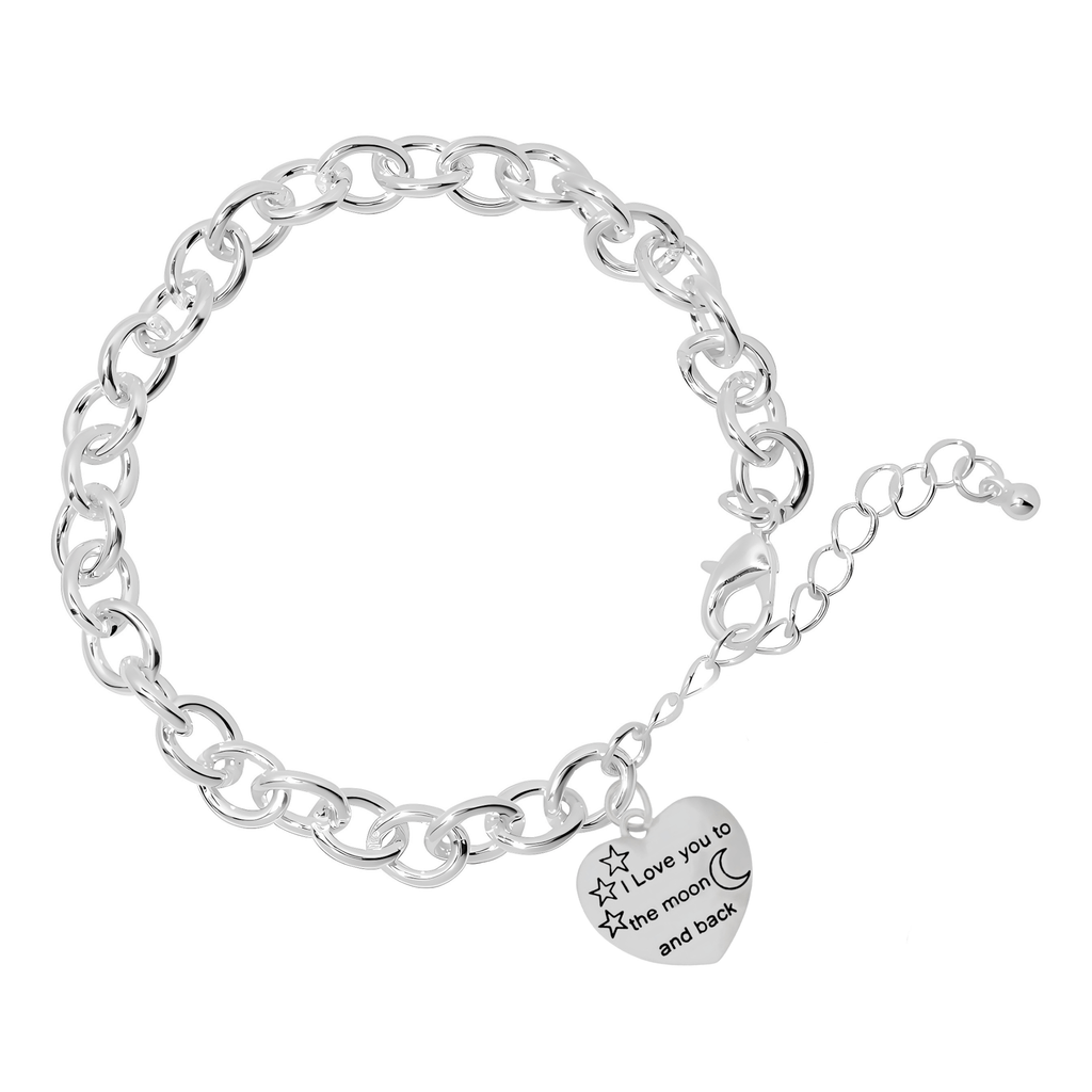 Love You To The Moon And Back Chunky Charm Bracelets - Fundraising For A Cause