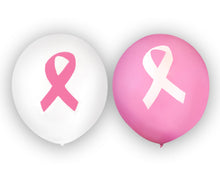 Load image into Gallery viewer, Pink Ribbon Balloons (24 Pack)