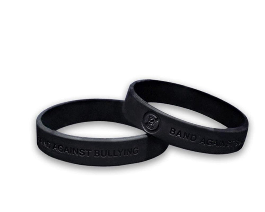 Black Band Against Bullying Anti - Bullying Silicone Bracelet Wristbands - Fundraising For A Cause