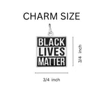 Black Lives Matter Charm Silver Beaded Bracelets - Fundraising For A Cause