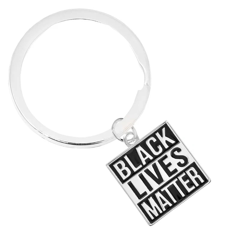 Black Lives Matter Split Ring Key Chains - Fundraising For A Cause