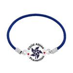 Blue Pinwheel Child Abuse Prevention Stretch Bracelets - Fundraising For A Cause