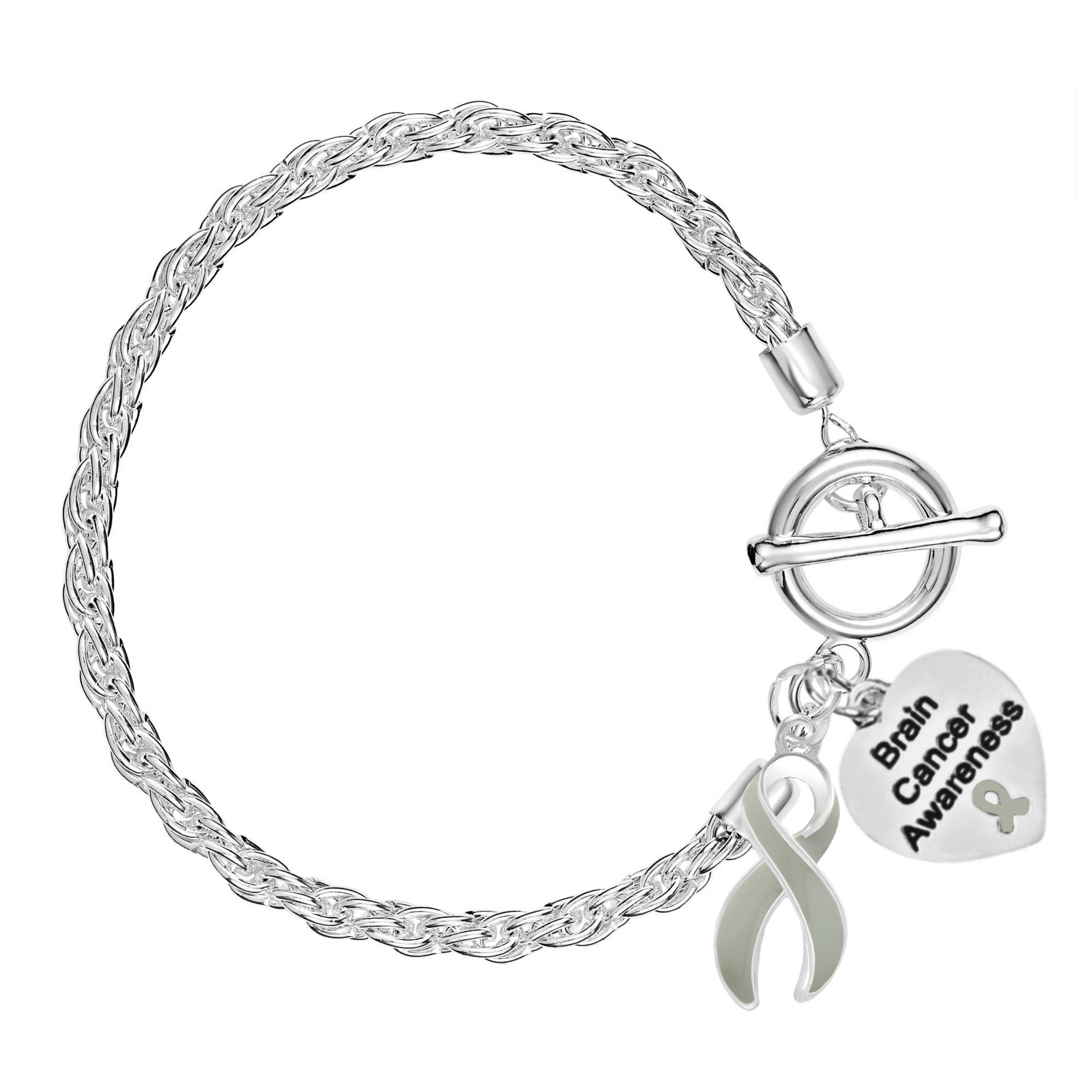 Brain Cancer Ribbon Rope Bracelets