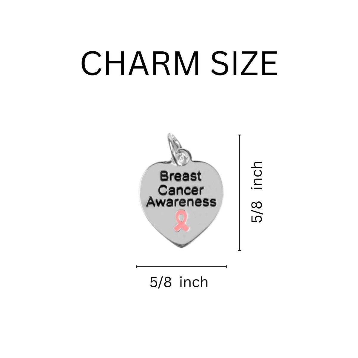 Breast Cancer Awareness Heart Leather Cord Bracelets - Fundraising For A Cause