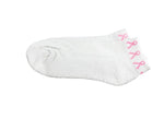 Breast Cancer Pink Ribbon Ankle Socks - Fundraising For A Cause